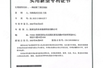 实用新型专利证书